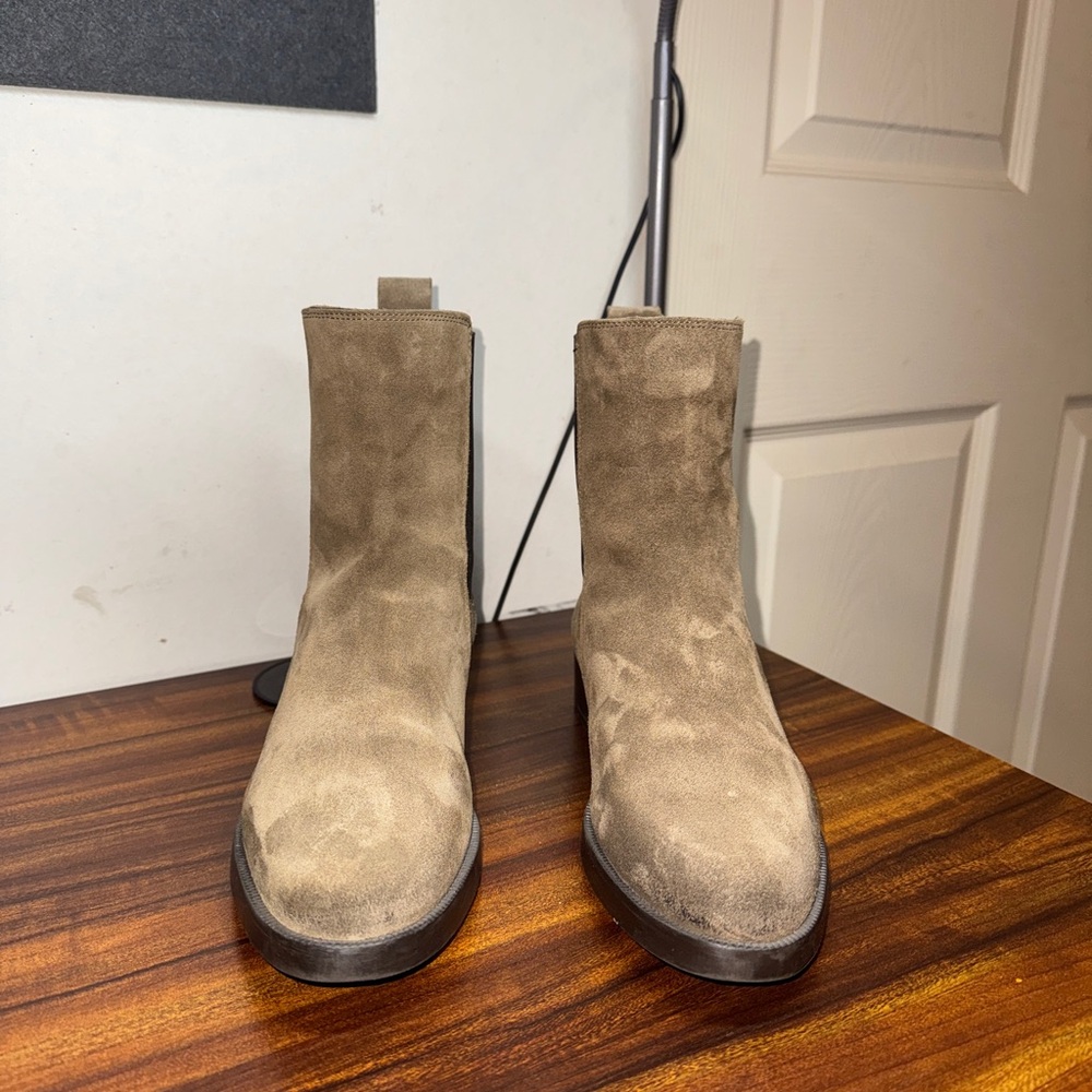 Tan Suede Ankle Boots